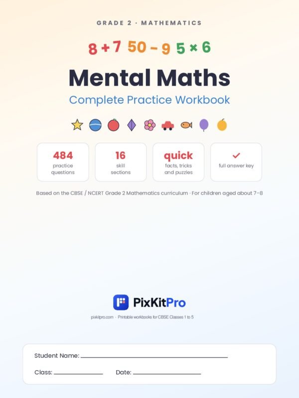 CBSE Class 2 Maths: Mental Maths Workbook – cover
