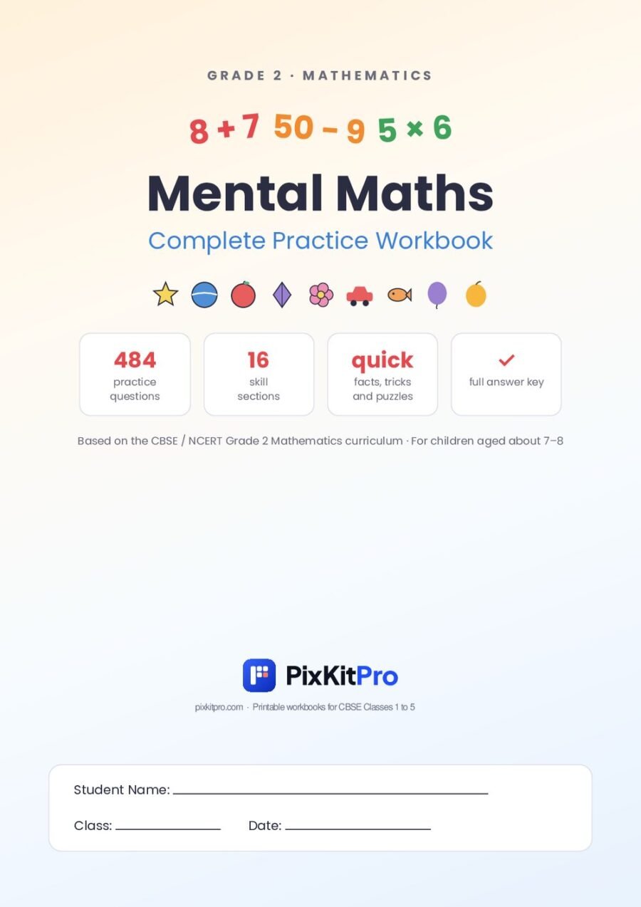 CBSE Class 2 Maths: Mental Maths Workbook – cover
