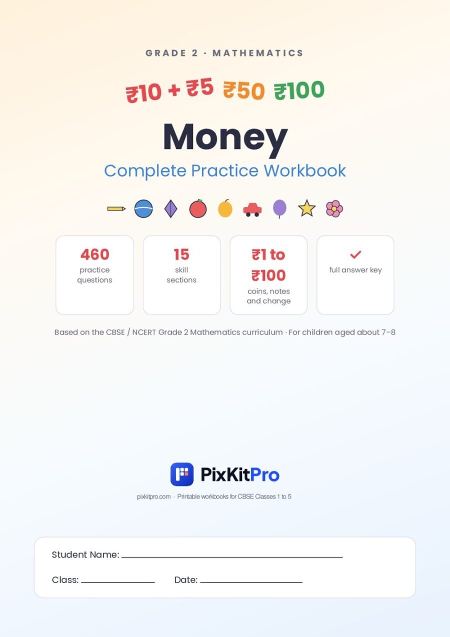 CBSE Class 2 Maths: Money Workbook – cover
