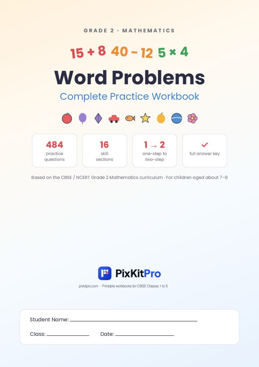 CBSE Class 2 Maths: Word Problems Workbook – cover