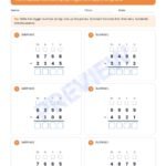 CBSE Class 4 Maths: Subtraction Workbook – sample page 16
