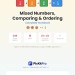 CBSE Class 5 Maths: Mixed Numbers, Comparing & Ordering Fractions Workbook – cover
